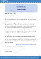 Đề thi học kì 1 Văn 7 Cánh diều - Đề số 3